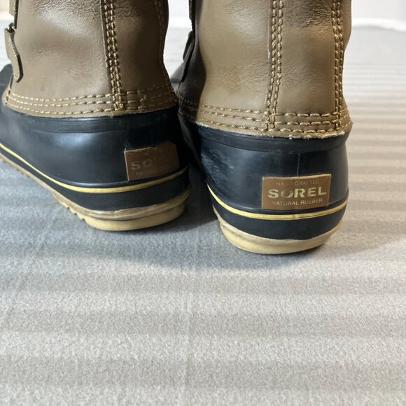 Sorel Waterproof Winter Boots Womens Size 7 Brown Black - Picture 4 of 9